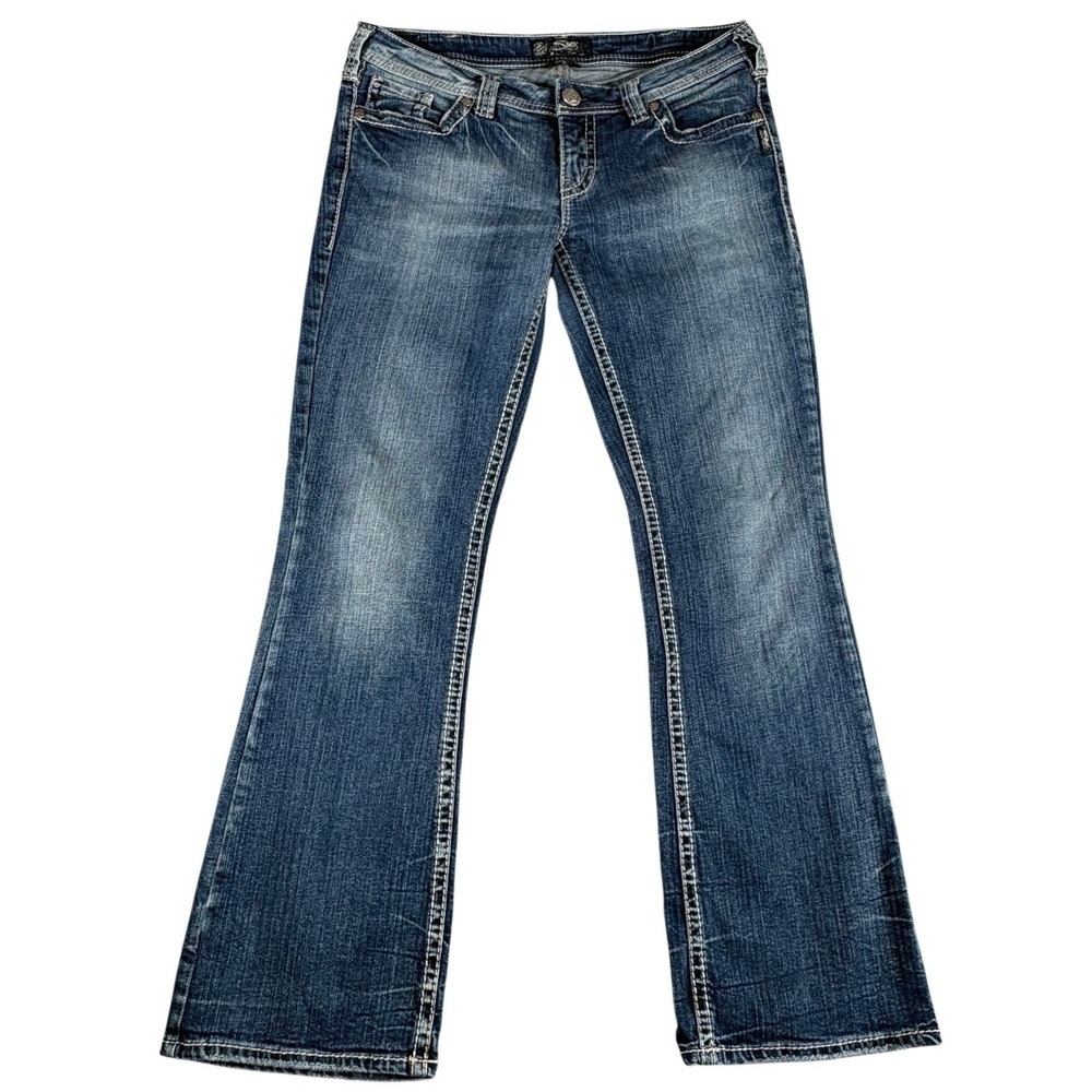 Silver Jeans Co. Aiko Bootcut Jeans Womens 31x31 Blue Medium Wash‎ Y2K Mid Rise